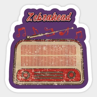 Retro Zebrahead Sticker